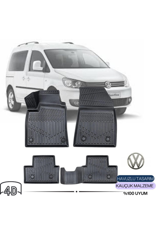 Volkswagen Caddy 2017 4D Havuzlu Paspas