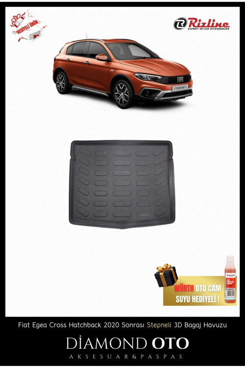 Fiat Egea Cross Uyumlu Hb 3D Bagaj Havuzu (Stepneli) 2020-2021-2022-2023-2024-2025