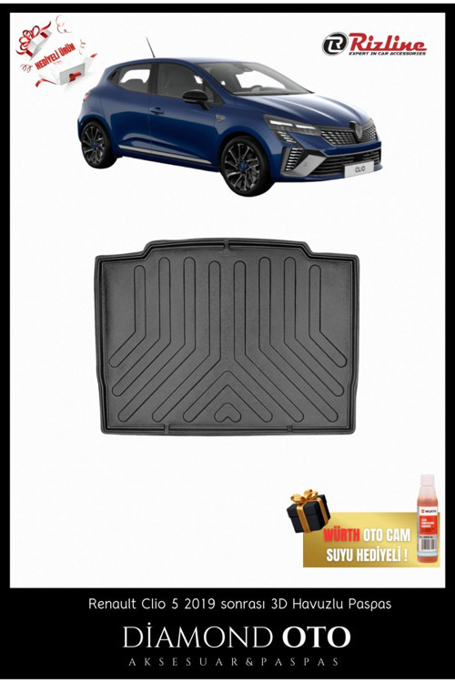Renault Clio 5 3D Bagaj Havuzu 2019-2020-2021-2022-2023-2024-2025