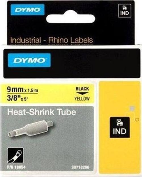 Rhinopro Isıyla Küçülen Şerit 9Mm X 1,5Metre Sarı/Siyah 18054