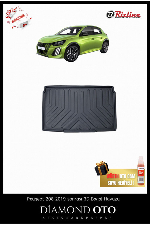 Peugeot 208 3D Bagaj Havuzu 2019-2020-2021-2022-2023-2024
