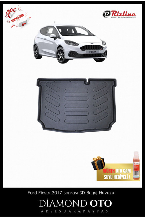 Ford Fiesta 3D Bagaj Havuzu 2017-2018-2019-2020-2021-2022-2023-2024