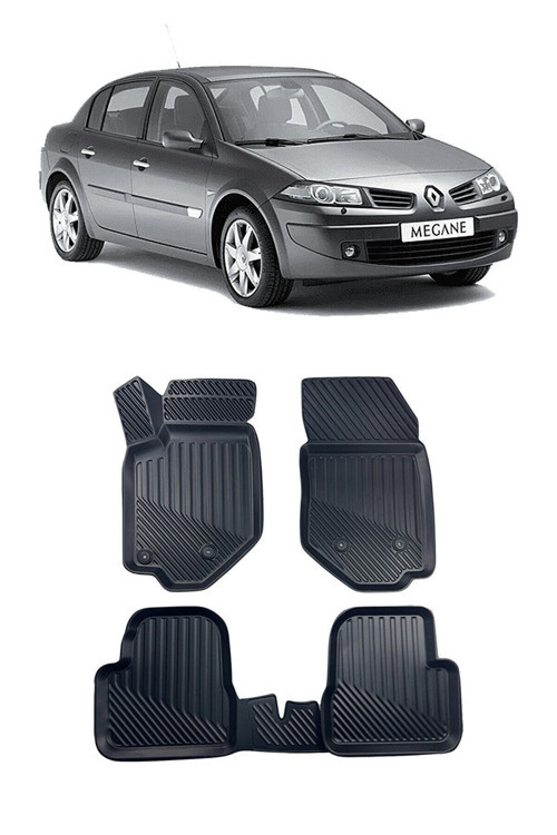 Renault Megane 2 Sedan / Sw 2006 Araca Özel 3D Havuzlu Paspas