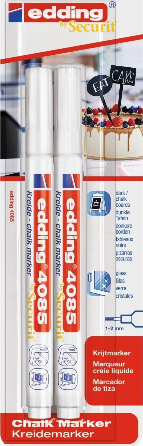 4085 Likit Tebeşir Kalemi (Sıvı Tebeşir) 1-2Mm Beyaz (2 Li Paket)