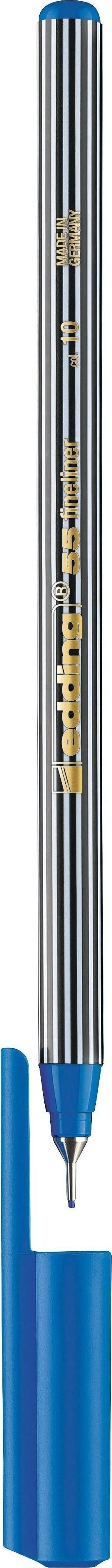 55 İnce Uçlu Kalem Fineliner Keçeli Kalem 0.3Mm Açık Mavi (10 Lu Paket)