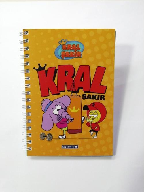 Not Defteri Kral Şakir Spiralli Karton Kapak A6 Küçük Boy 6014 (36 Lı Paket)