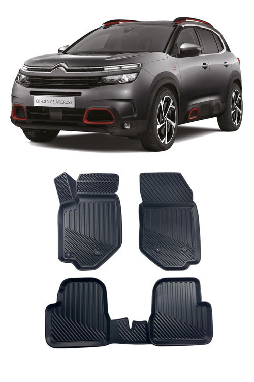 Citroen C5 Aircross 2021 Araca Özel 4D Havuzlu Paspas
