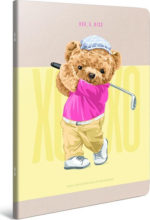 Xoxo Tel Dikişli Karton Kapak Defter A4 60 Yaprak 80 Gram Beyaz Kağıt Çizgili (6 Lı Paket) 6268