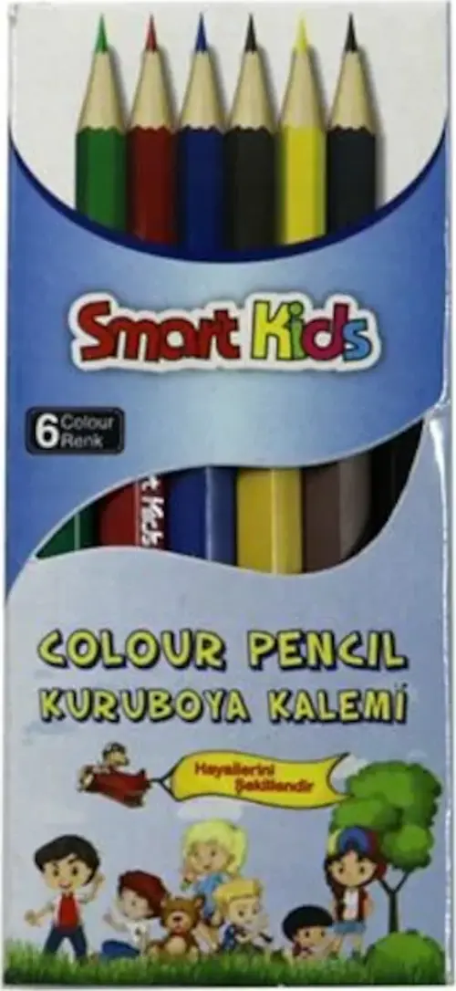 Smart Kids Kuru Boya Kısa 6 Renk 2966