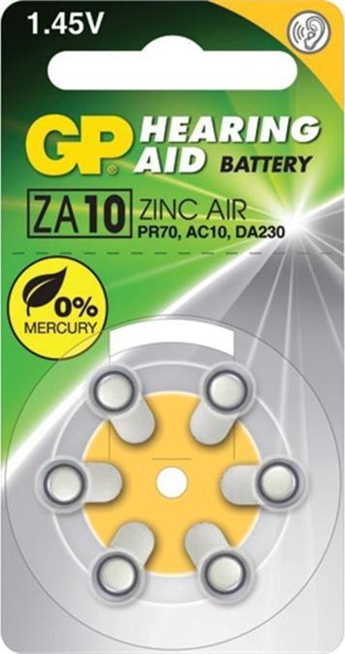 1.4V Düğme Kulaklık Pili 6 Lı Paket Za10