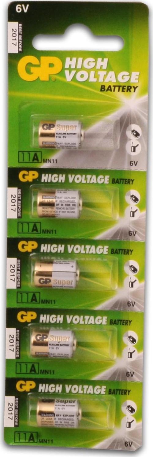 11A 6V Yüksek Voltaj Spesifik Pil Gp11A-C5 5 Li Paket