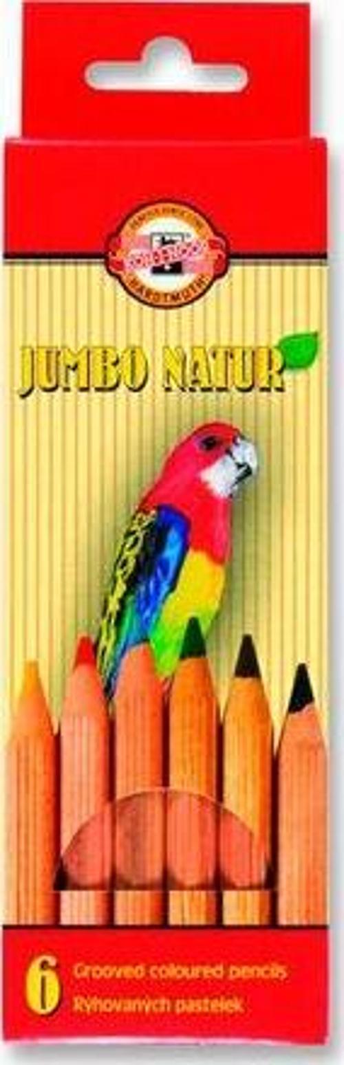 Koh-i Noor Sanatsal Jumbo Natur Kuru Boya Kalemi Seti 6 Renk 0271