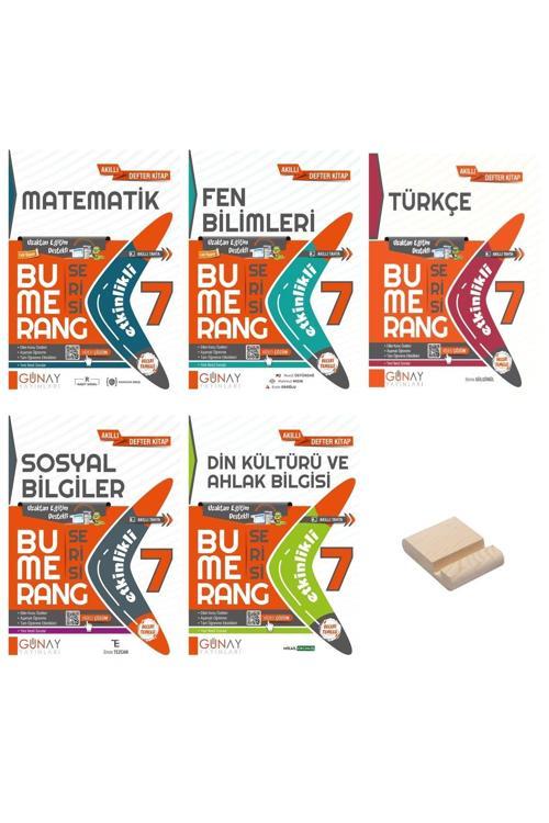 Günay Yayınları 7. Sınıf Bumerang Etkinlikli Matematik Fen Türkçe Sosyal Ve Din Tüm Dersler 5Li Set