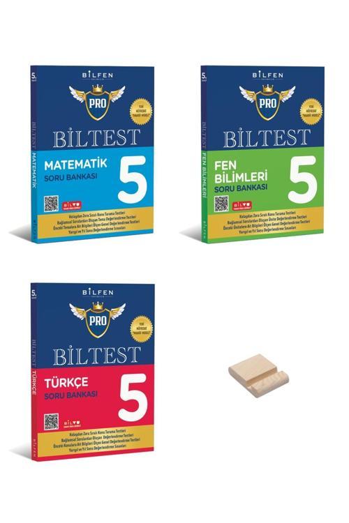 Bilfen Yayıncılık 5. Sınıf Biltest Serisi Matematik Fen Bilimleri Ve Türkçe 3Lü Set Soru Bankası