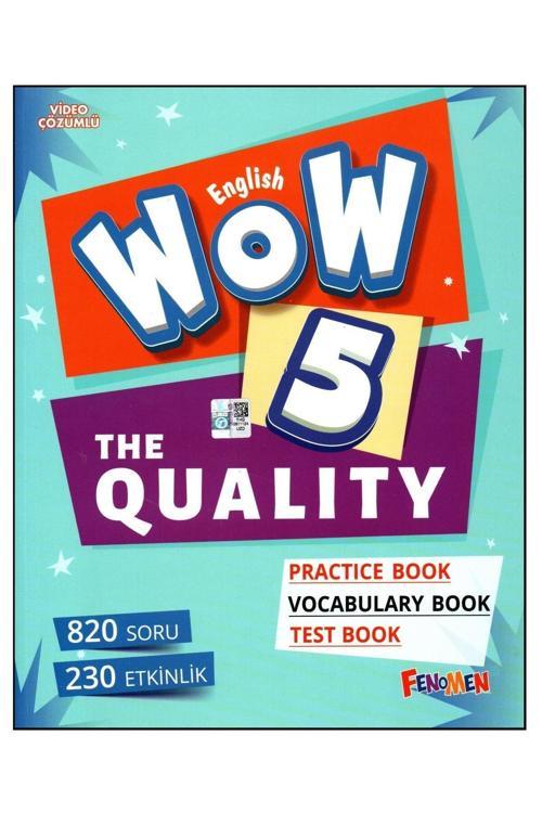 Fenomen Yayıncılık Fenomen Wow English 5. Sınıf The Quality Practice Book-Vocabulary Book-Test Book