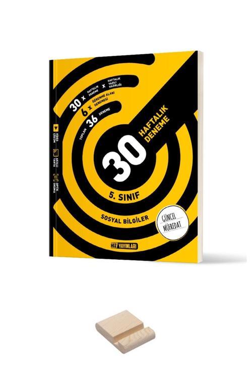 Hız Yayınları 5. Sınıf Sosyal Bilgiler 30 Haftalık Deneme