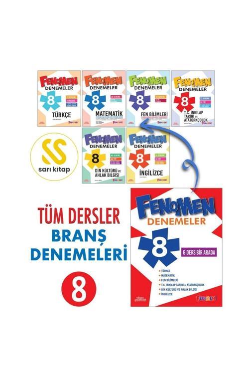 FENOMEN 8. SINIF TÜM DERSLER LGS BRANS DENEMELERI (6 KITAP)