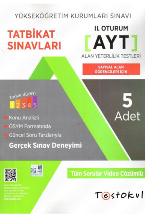 Test Okul Yayınları Ayt Sayısal Alan Öğrencileri Için Tatbikat Sınavları Test Okul Ya