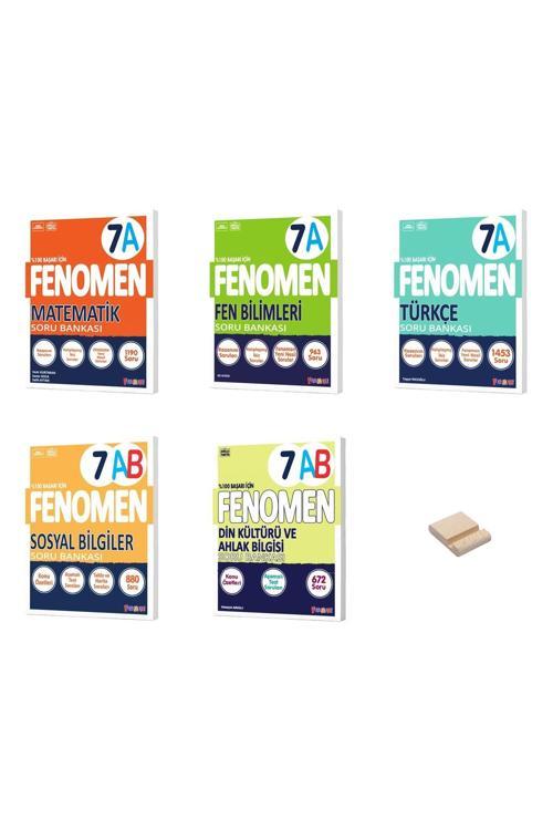 Fenomen Yayıncılık 7. Sınıf A Serisi Matematik Fen Türkçe Sosyal Ve Din Soru Bankası 5Li Set