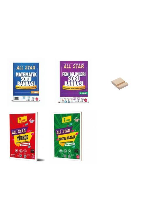 Newton Yayınları 7. Sınıf All Star Matematik Fen Bilgisi Türkçe Ve Sosyal Bilgiler Soru Bankası 4Lü Set