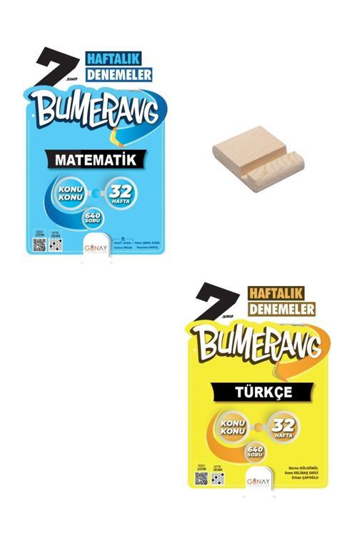 Günay Yayınları 7. Sınıf Bumerang 32 Haftalık Matematik Ve Türkçe Denemeleri