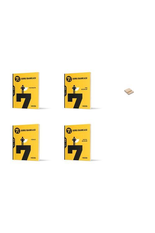 Hız Yayınları 7. Sınıf Matematik Türkçe Fen Ve Sosyal 4Lü Set Soru Bankası