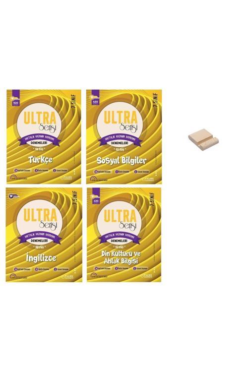 Palme Yayınevi 7. Sınıf Ultra Türkçe Sosyal İngilizce Ve Din Haftalık Denemeleri 4Lü Set