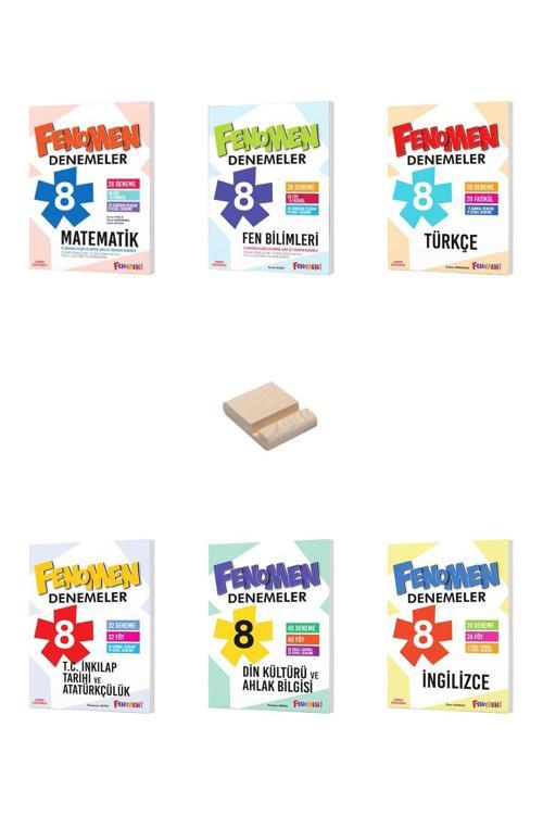 Fenomen Yayıncılık Lgs 8. Sınıf Matematik Fen Türkçe İnkılap Din Ve İngilizce Branş Denemeleri 6Lı Set