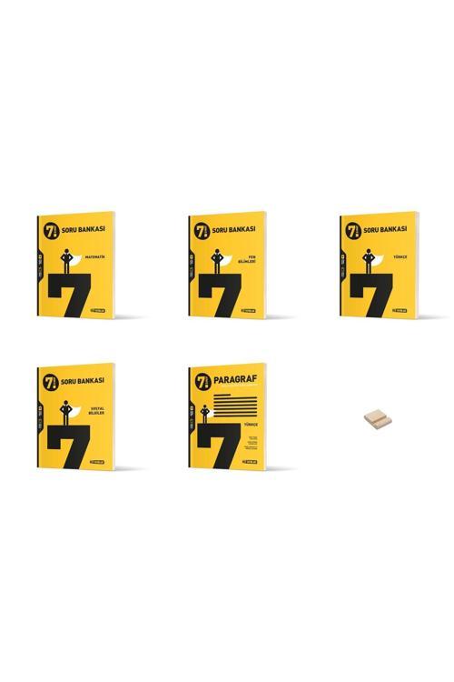 Hız Yayınları 7. Sınıf Matematik Fen Türkçe Sosyal Ve Paragraf 5Li Set Soru Bankası