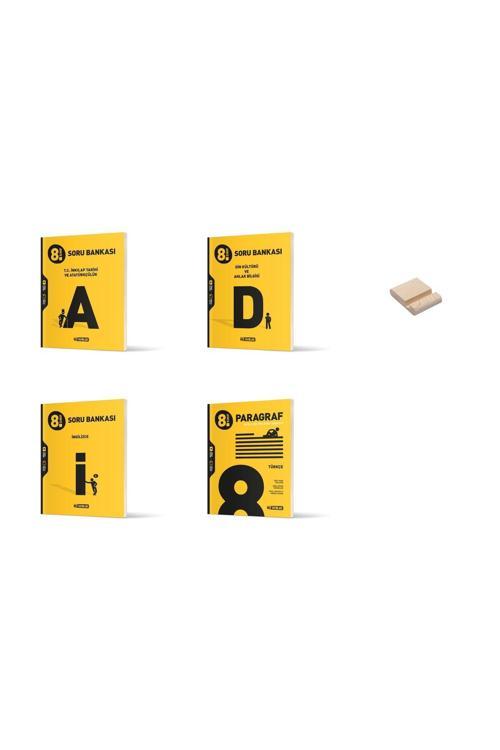 Hız Yayınları Lgs 8. Sınıf İnkılap Din İngilizce Paragraf 4Lü Sözel Set Soru Bankası