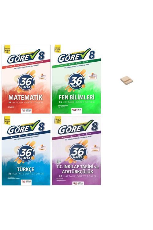 Nitelik Yayınları Lgs 8. Sınıf Matematik Fentürkçe Ve İnkılap 4Lü Set 36 Haftalık Görev Föyleri