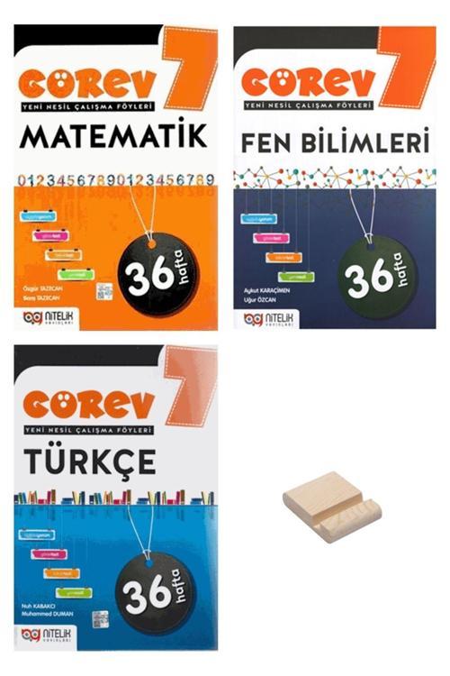 Nitelik Yayınları 7. Sınıf Matematik Fen Ve Türkçe 3Lü Set 36 Haftalık Görev Föyleri