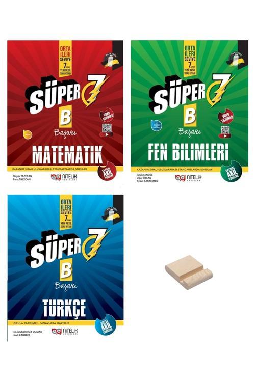 Nitelik Yayınları 7. Sınıf Beceri Temelli B Matematik Türkçe Ve Fen Bilimleri 3Lü Soru Bankası