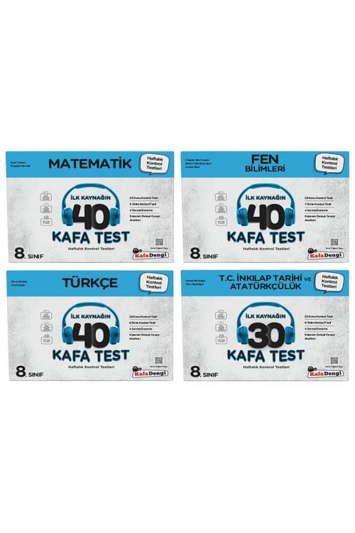 Kafa Dengi Yayınları Lgs 8. Sınıf Çöz Bitir Yaprak Test 4Lü Set