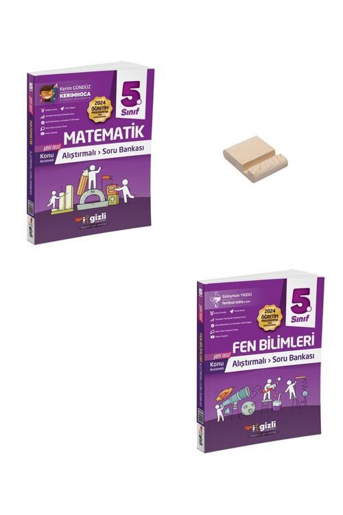 Gizli Yayınları 5. Sınıf Konu Anlatımlı Alıştırmalı Matematik Ve Fen Bilimleri Soru Bankası
