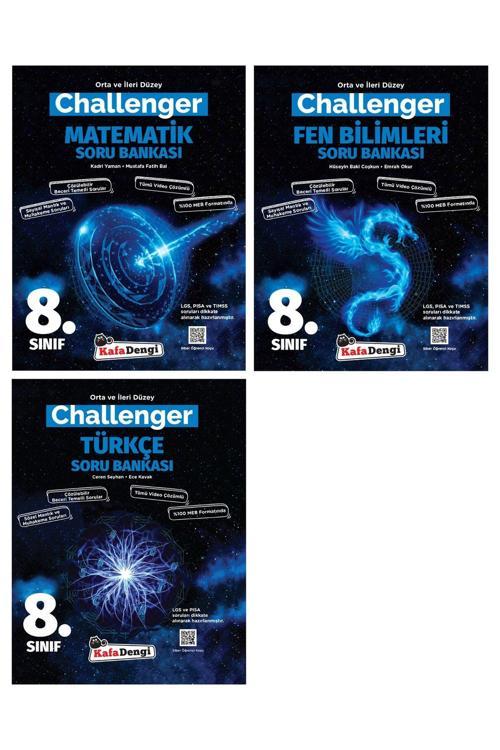 Kafa Dengi Yayınları Lgs 8. Sınıf Challenger Matematik Fen Ve Türkçe 3Lü Set