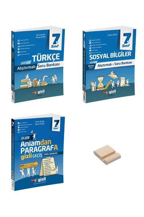 Gizli Yayınları 7. Sınıf Konu Anlatımlı Alıştırmalı Türkçe Sosyal Ve Paragraf Soru Bankası 3 Kitap