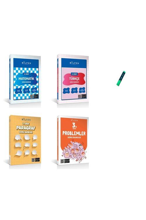 Bilfen Yayıncılık 3. Sınıf Yeni Nesil Matematik Türkçe Problem Ve Paragraf Soru Bankası 4Lü Set