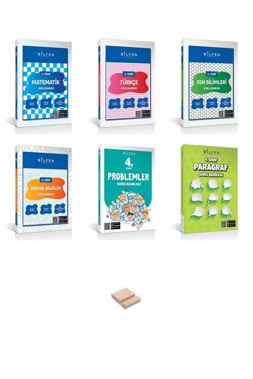 Bilfen Yayıncılık 4. Sınıf Matematik Türkçe Fen Sosyal Problem Ve Paragraf 6Lı Set Soru Bankası