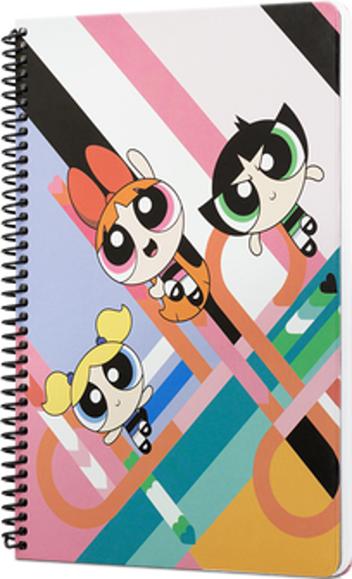 The Powerpuff Girls Spiralli Not Defteri Pembe 80 Yaprak Çizgili 17X24Cm Dft-388470