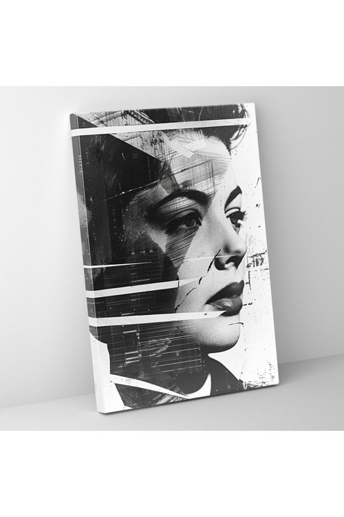 Klasik Pop Art Portre Kanvas Tablo, Klasisizm Ve Popart, Duvar Tablosu