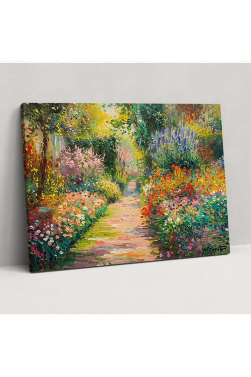 Claude Monet Bahçe Duvar Tablosu - Claude Monet, Duvar Tablosu, Ev Dekorasyonu, Kanvas