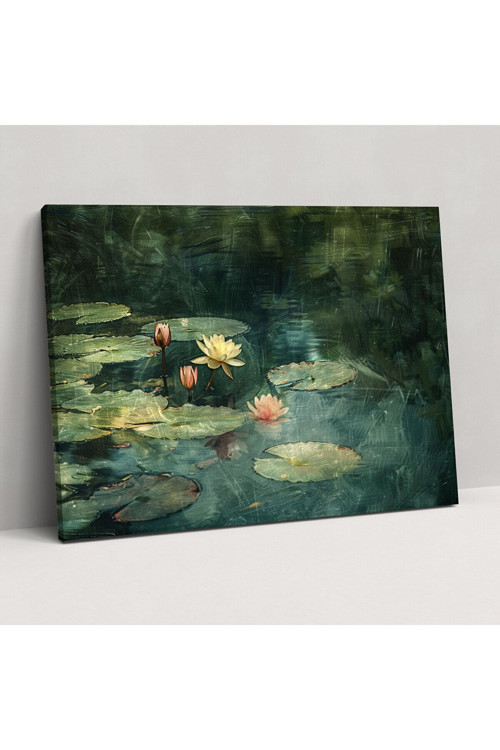 Sakin Gölet Kanvas Tablo - Claude Monet, Claude Monet, Duvar Dekorasyonu, Kanvas Tablo