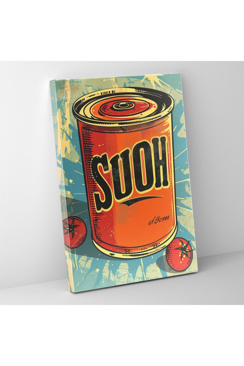 Andy Warhol Çorba Konservesi Kanvas Tablo, Andy Warhol, Duvar Dekorasyonu