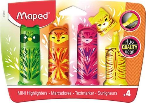 Fosforlu Kalem (İşaret Kalemi) Mini Cute Mini 4 Renk Blister 743677