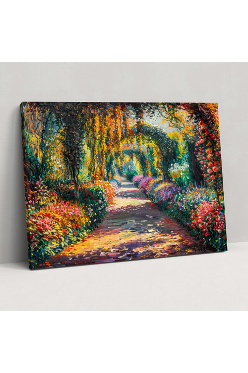 Claude Monet Bahçesi Kanvas Tablo, Claude Monet Kanvas Tablo, Ev Dekorasyonu