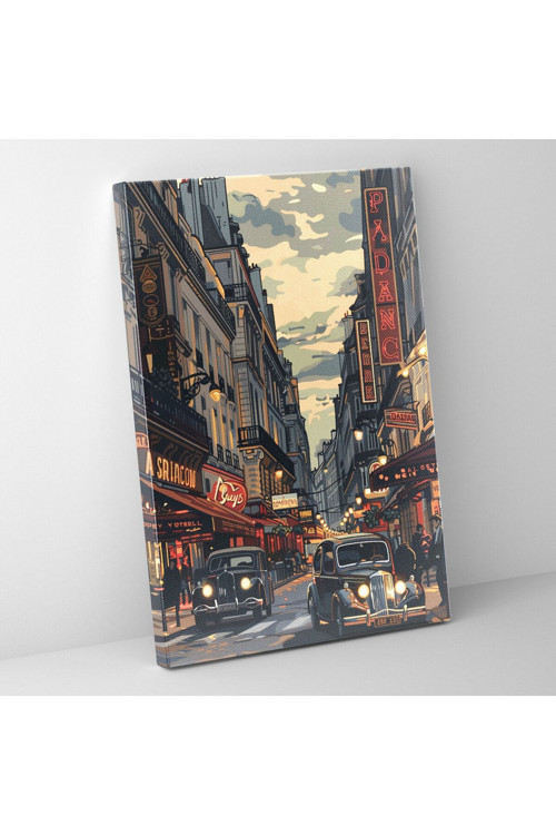 Parisli Pop Art Kanvas Tablo, Klasisizm Ve Popart, Ev Dekorasyonu, Kanvas Tablo