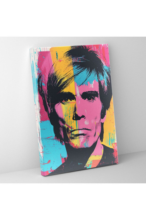 Andy Warhol Tipografi Kanvas Tablo, Andy Warhol, Duvar Dekorasyonu, Ev Dekorasyonu