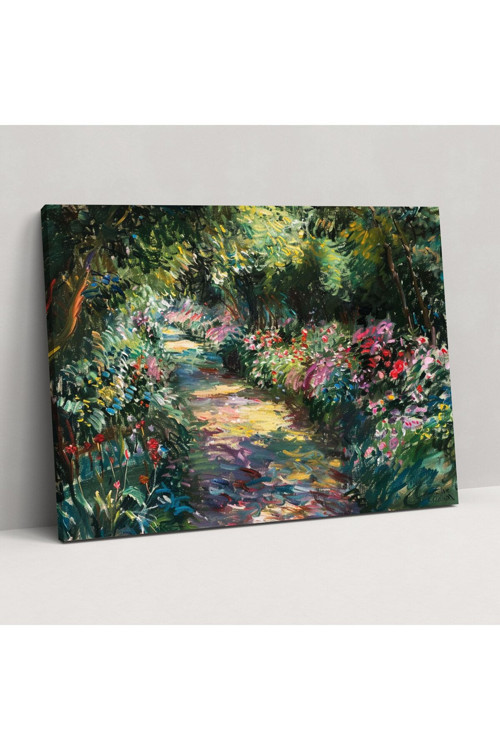 Sanatçının Giverny'deki Bahçesi Duvar Dekorasyonu, Claude Monet, Kanvas Tablo