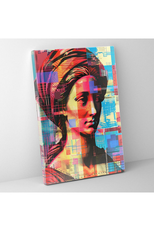Pikselli Rönesans Kanvas Tablo, Klasisizm ve Popart, Pikselli Pop Art, Kanvas Tablo